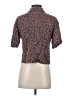 PrAna Floral Brown Short Sleeve Blouse Size XS - photo 2
