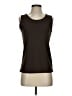 Kathy Ireland 100% Polyester Brown Sleeveless T-Shirt Size S - photo 1