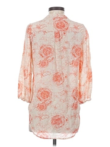 Amour Vert 3/4 Sleeve Silk Top (view 2)