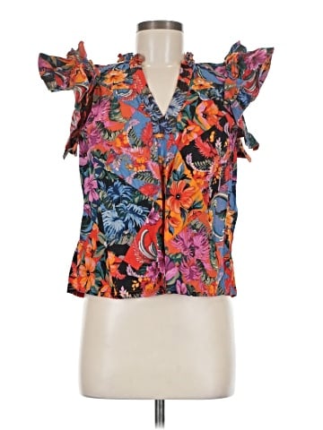 Olivaceous Short Sleeve Blouse (view 1)