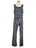 Notations Stripes Blue Jumpsuit Size M (petite) - photo 1