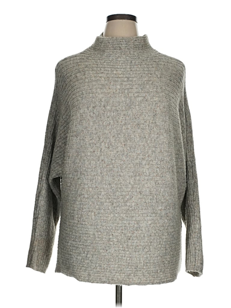 Pre-owned Max Studio Turtleneck Sweater In Gray