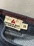 American Giant Chevron-herringbone Blue Jeans Size 28 waist - photo 7