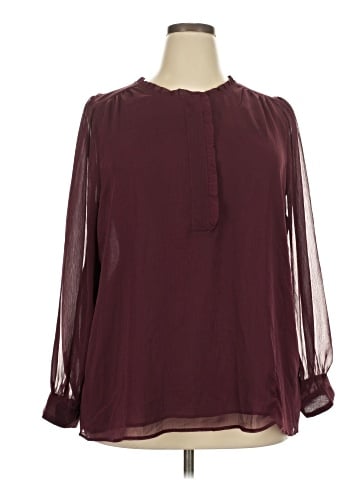 Lane Bryant Long Sleeve Blouse (view 1)