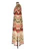 Chico's 100% Polyester Chevron-herringbone Tan Casual Dress Size Lg (2) - photo 5