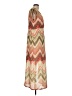 Chico's 100% Polyester Chevron-herringbone Tan Casual Dress Size Lg (2) - photo 4