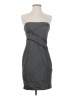Bebe Chevron-herringbone Gray Cocktail Dress Size 4 - photo 1