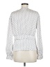 Express Polka Dots White Long Sleeve Blouse Size M - photo 2
