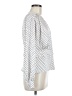 Express Polka Dots White Long Sleeve Blouse Size M - photo 4