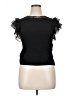 Maje 100% Viscose Black Short Sleeve Top Size Lg (3) - photo 1