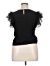 Maje 100% Viscose Black Short Sleeve Top Size Lg (3) - photo 2