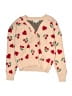 Assorted Brands Hearts Tan Cardigan Size 10 - 12 - photo 1