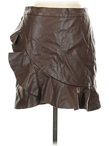 Majorelle Faux Leather Skirt (view 1)
