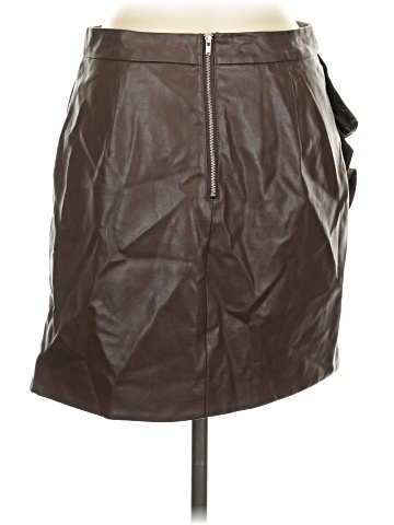 Majorelle Faux Leather Skirt (view 2)