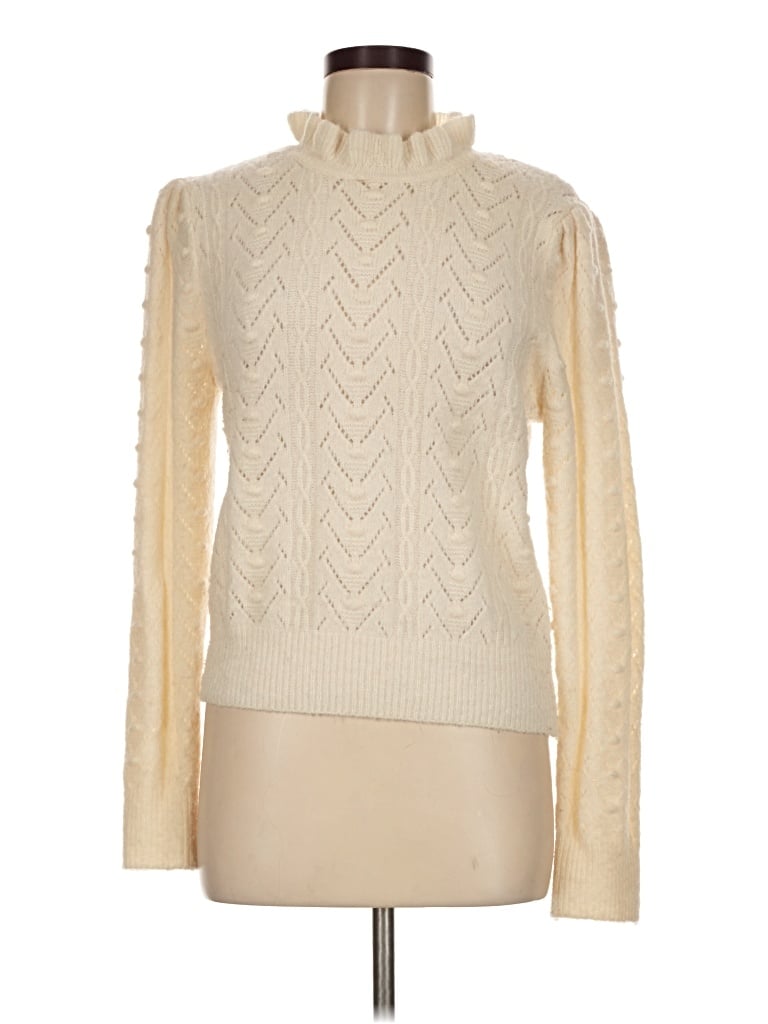Pre-owned Astr Turtleneck Sweater In Ivory