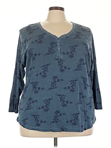 Chaps 3/4 Sleeve Blouse (view 1)