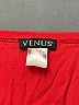 Venus 100% Viscose Red Short Sleeve Blouse Size L - photo 7
