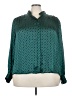 CeCe 100% Polyester Polka Dots Teal Long Sleeve Blouse Size 3X - photo 1