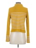 Moth Stripes Yellow Turtleneck Sweater Size XS - photo 2