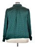 CeCe 100% Polyester Polka Dots Teal Long Sleeve Blouse Size 3X - photo 2