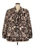Isabel + Alice Print Brown 3/4 Sleeve Blouse Size 3X - photo 1