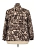 Isabel + Alice Print Brown 3/4 Sleeve Blouse Size 3X - photo 2