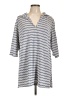 J Valdi 100% Polyester Gray 3/4 Sleeve Top Size L - photo 1