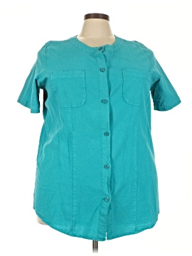 Woman Within Short Sleeve Blouse