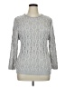Jenny 100% Cotton Silver Pullover Sweater Size 1X - photo 1