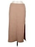 Time and Tru 100% Polyester Solid Tan Casual Skirt Size M - photo 1