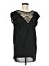 Bisou Bisou Black Short Sleeve Blouse Size M - photo 1