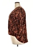 prologue 100% Polyester Animal Print Brown 3/4 Sleeve Blouse Size XXL - photo 5