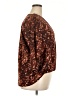 prologue 100% Polyester Animal Print Brown 3/4 Sleeve Blouse Size XXL - photo 4