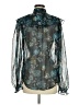 Bishop + Young 100% Polyester Teal Long Sleeve Blouse Size M - photo 2