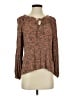 Final Touch Brown Long Sleeve Blouse Size S - photo 1