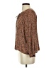Final Touch Brown Long Sleeve Blouse Size S - photo 5