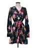 MELLODAY 100% Polyester Tropical Black Cocktail Dress Size S - photo 1