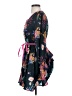 MELLODAY 100% Polyester Tropical Black Cocktail Dress Size S - photo 5