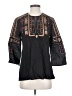 L'Agence Black 3/4 Sleeve Blouse Size XS (tall) - photo 1