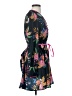 MELLODAY 100% Polyester Tropical Black Cocktail Dress Size S - photo 4