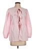 Unbranded 100% Polyester Pink 3/4 Sleeve Blouse Size S - photo 1