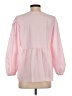 Unbranded 100% Polyester Pink 3/4 Sleeve Blouse Size S - photo 2