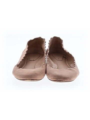 Chloé Suede Lauren Scalloped Flats (view 2)