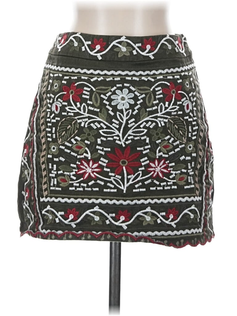 Pre-owned Mi Ami Denim Skirt In Black