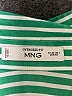 MNG Stripes Green 3/4 Sleeve Button-Down Shirt Size 2 - photo 7