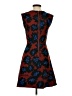 J.Crew 100% Polyester Print Burgundy Cocktail Dress Size 0 - photo 2