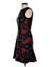 J.Crew 100% Polyester Print Burgundy Cocktail Dress Size 0 - photo 5