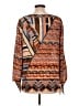 Chico's Aztec Or Tribal Print Brown Long Sleeve Blouse Size Lg (2) - photo 2