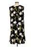 Halogen 100% Polyester Floral Black Casual Dress Size L - photo 2