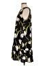 Halogen 100% Polyester Floral Black Casual Dress Size L - photo 5